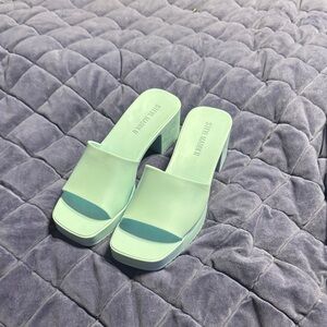 Steve Madden Women's Light blue Mules
